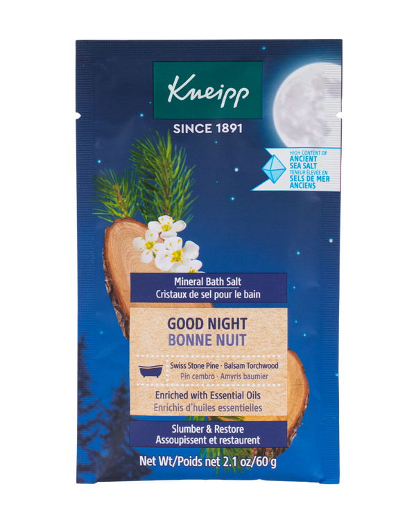 Good Night Swiss Stone Pine & Balsam Torchwood Mineral Bath Salt Mini 