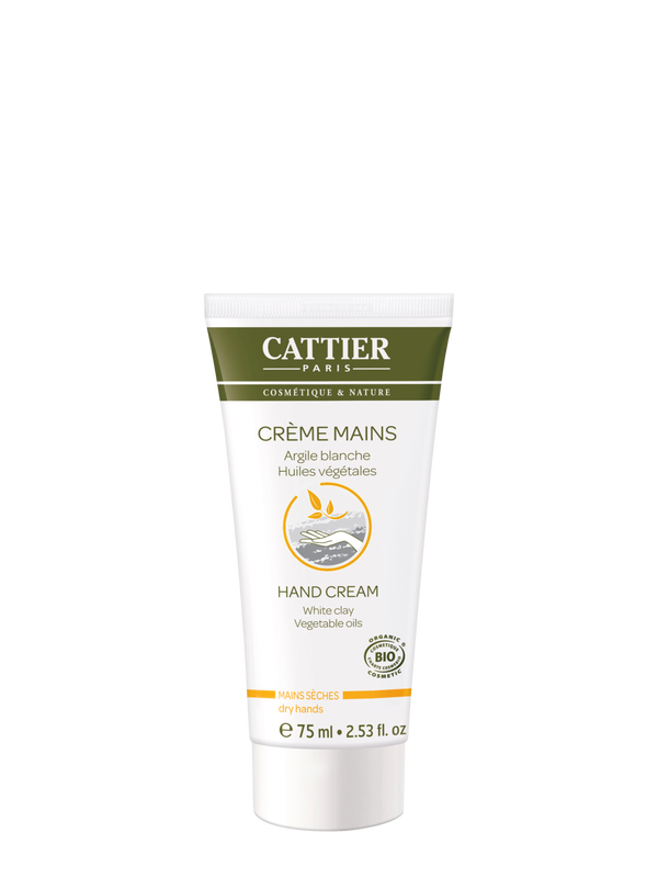Cattier Crème mains Argile blanche