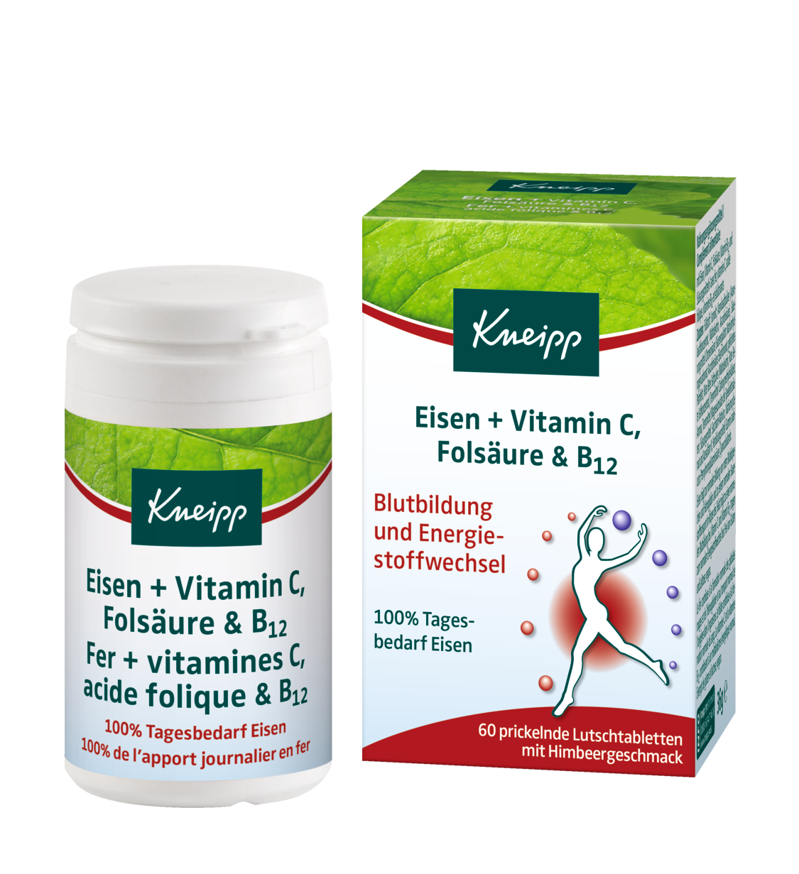 Eisen + Vitamin C, Folsäure + B12 Kneipp
