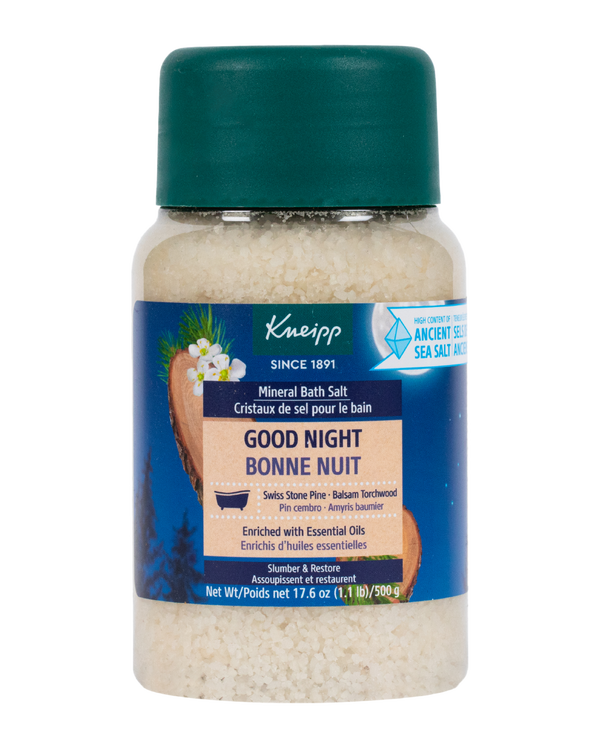 Good Night Swiss Stone Pine & Balsam Torchwood Mineral Bath Salt 
