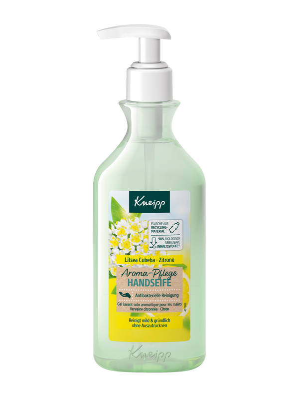 Gel lavant soin aromatique pour les mains Verveine citronnée et citron