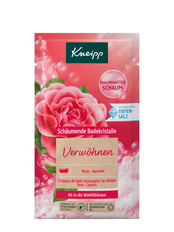 Schäumende Badekristalle Verwöhnen