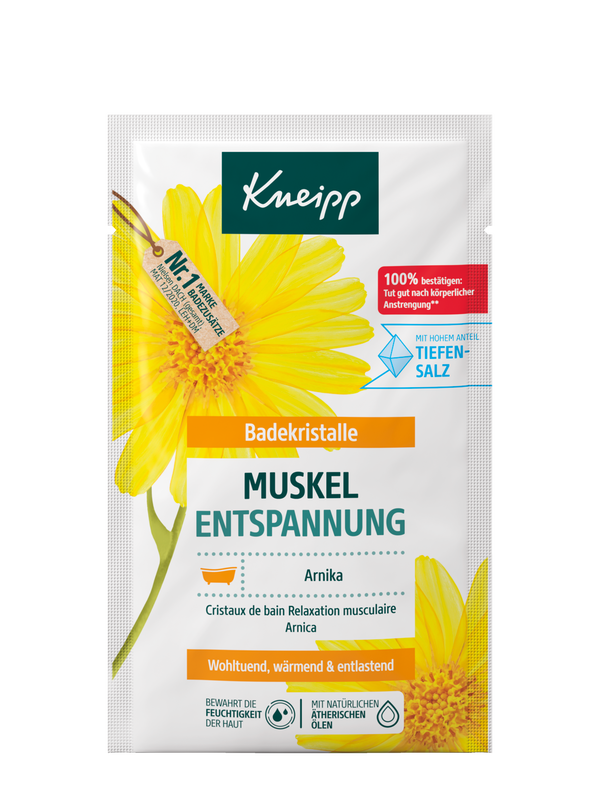 Badekristalle Muskel Entspannung