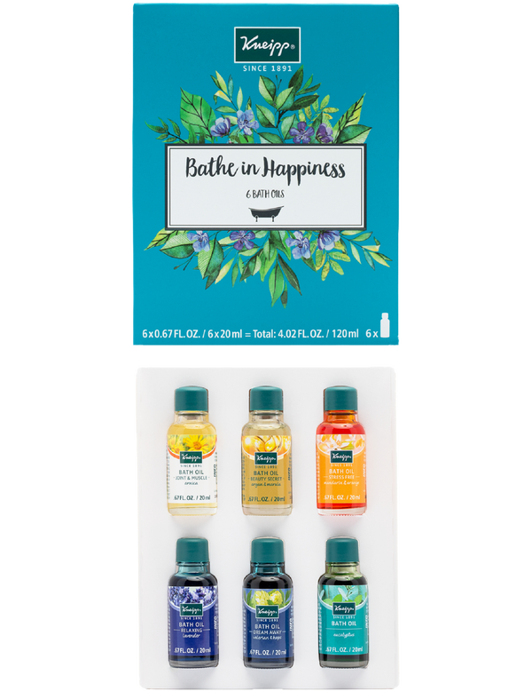 Bathe in Happiness 6-Piece Bath Oil Set