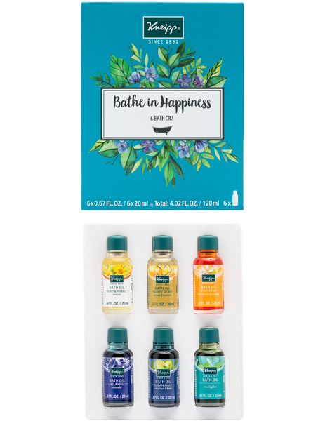 Bathe in Happiness 6-Piece Bath Oil Set