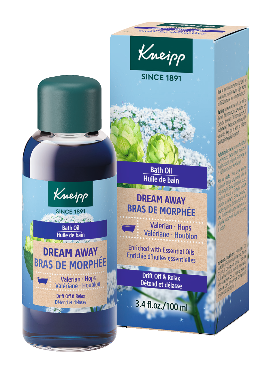 Dream Away Valerian & Hops Bath Oil - Front view