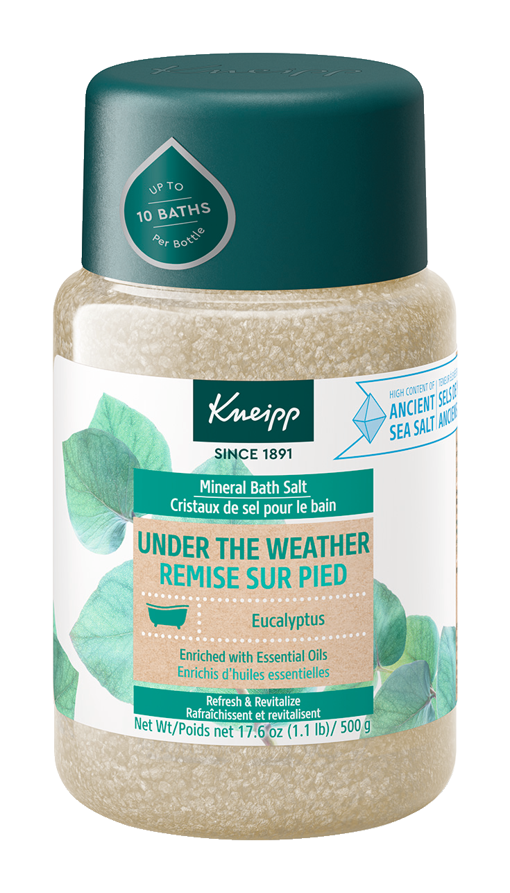 Under the Weather Eucalyptus Mineral Bath Salt  - Front view