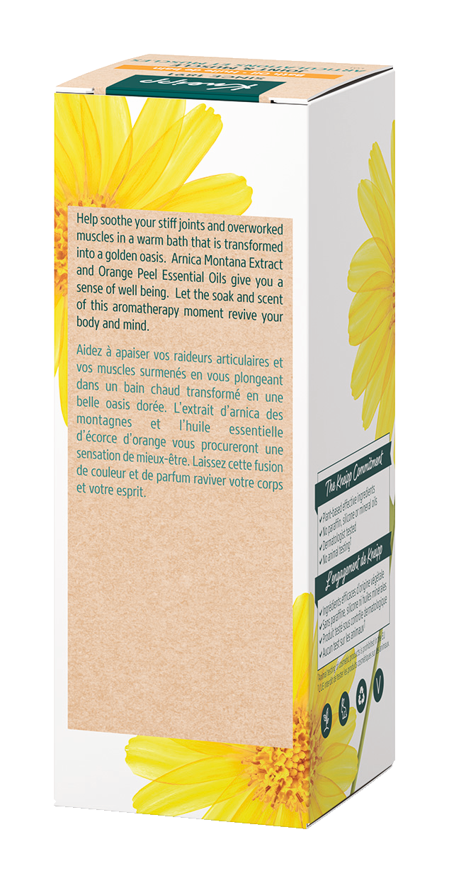 Joint & Muscle Arnica Bath Oil - Back view