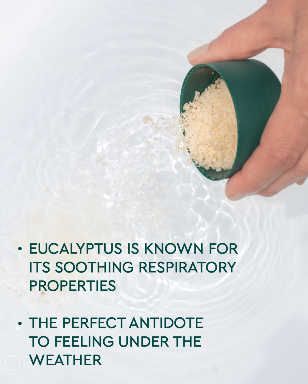 Under the Weather Eucalyptus Mineral Bath Salt  - Left view