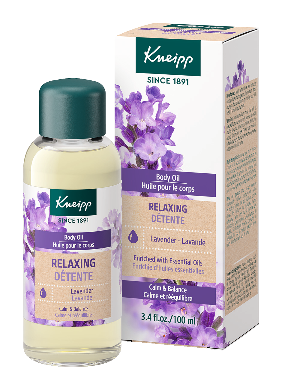 Relaxing Lavender Body Oil  - Back view