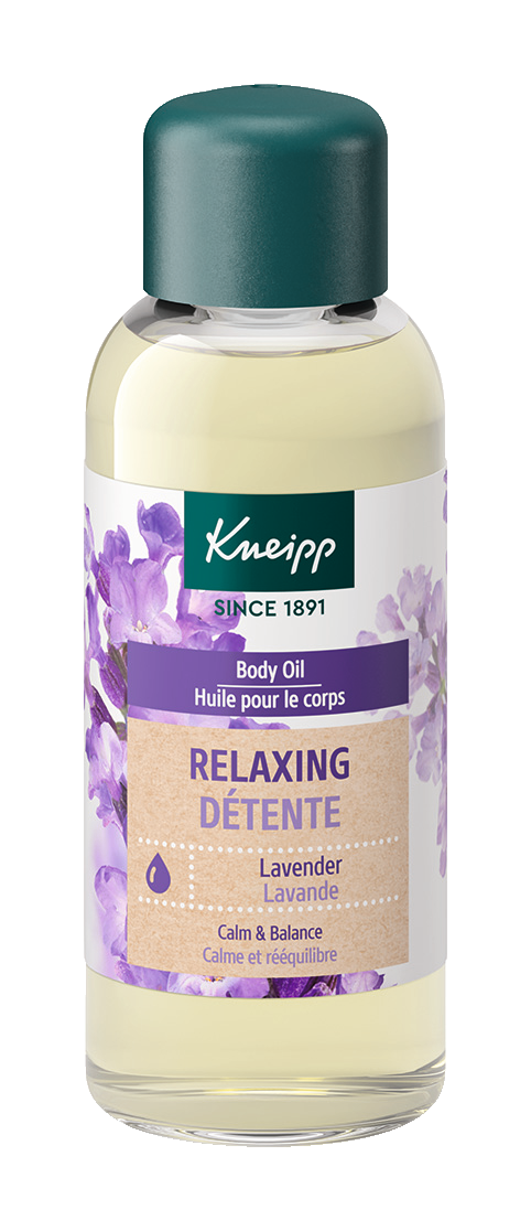 Relaxing Lavender Body Oil  - Front view