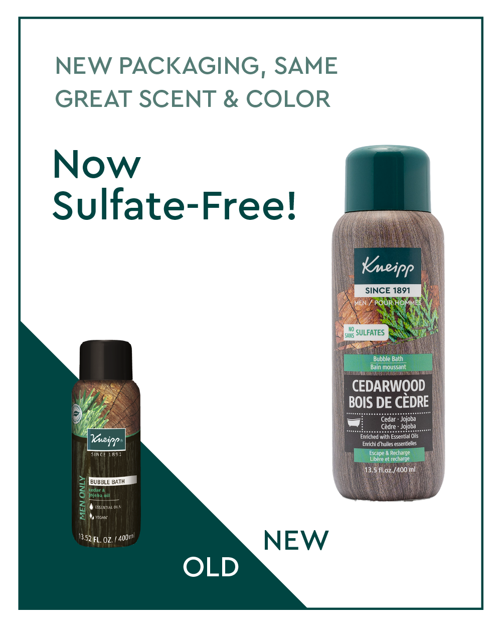 Cedarwood Bubble Bath  - Left view