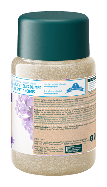 Relaxing Lavender Mineral Bath Salt - Back view