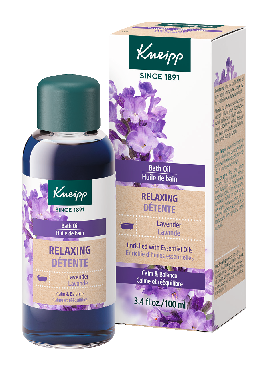 Relaxing Lavender Bath Oil - Front view
