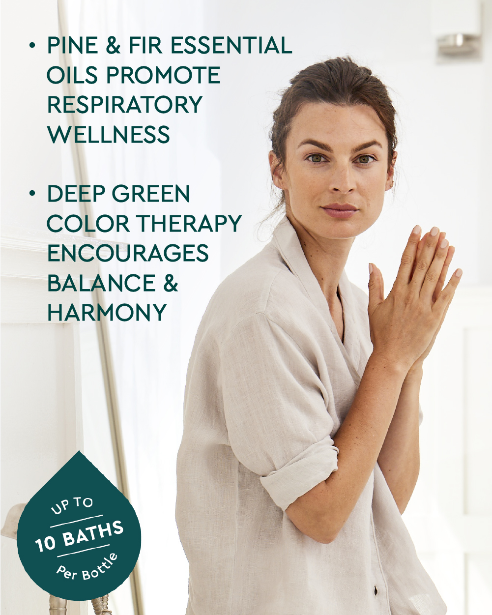 Forest Ritual Pine & Fir Mineral Bath Salt  - Right view