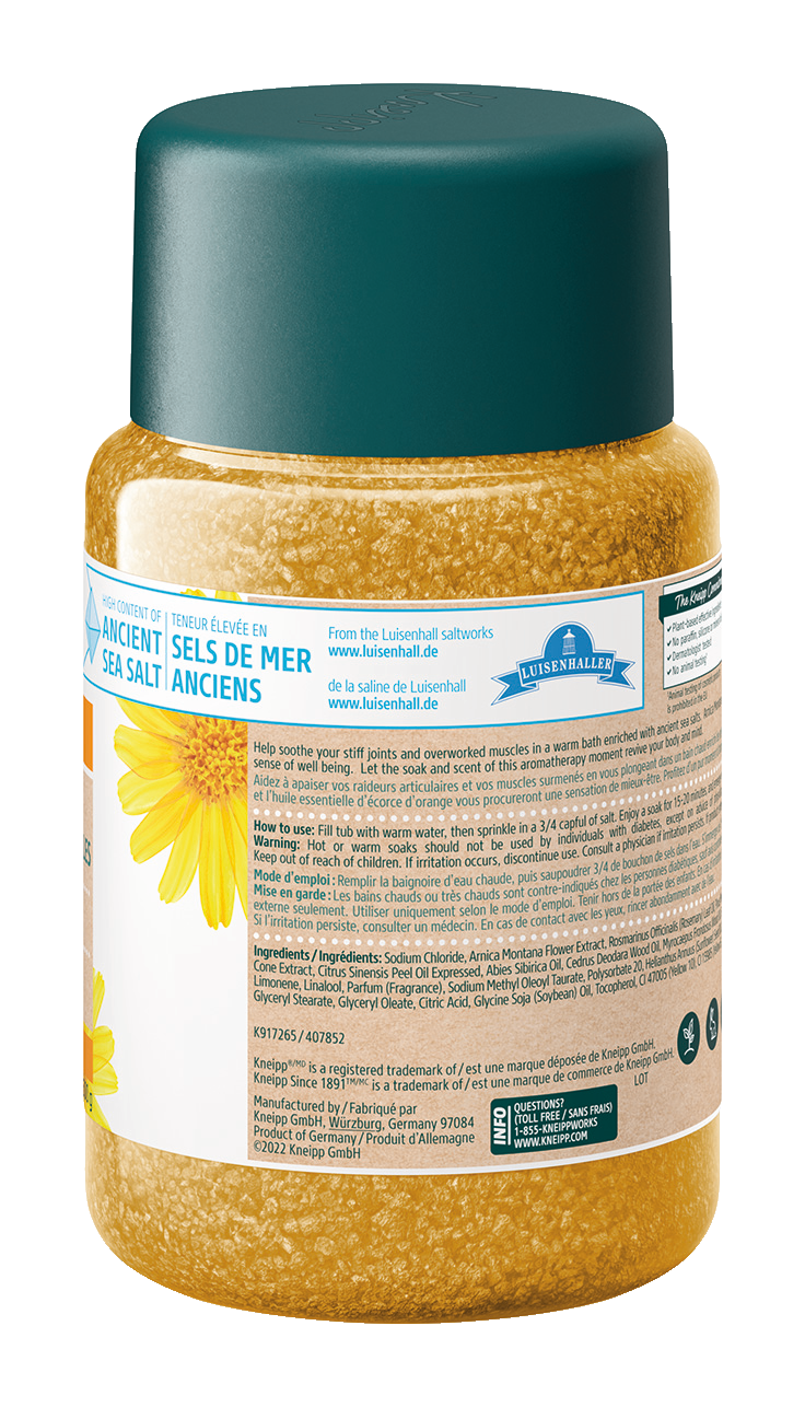 Joint & Muscle Arnica Mineral Bath Salt - Right view