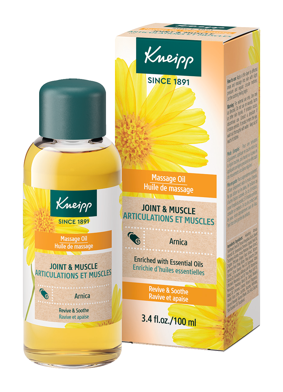 Joint & Muscle Arnica Massage Oil - Front view