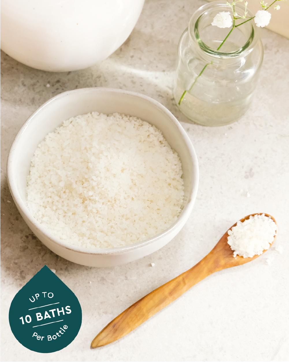 Relaxing Lavender Mineral Bath Salt - Back view