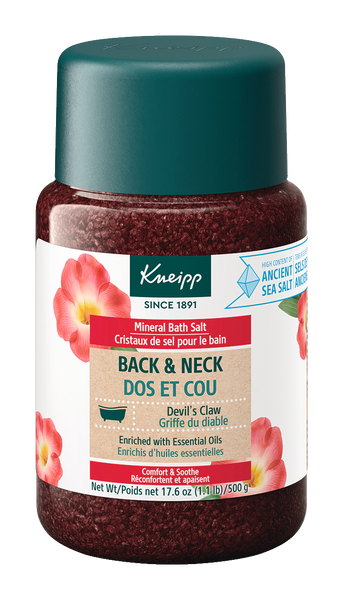 Back & Neck Devil's Claw Mineral Bath Salt  - Front view