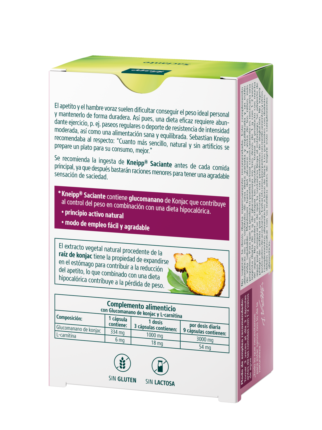 Kneipp&reg; Saciante - Vista trasera