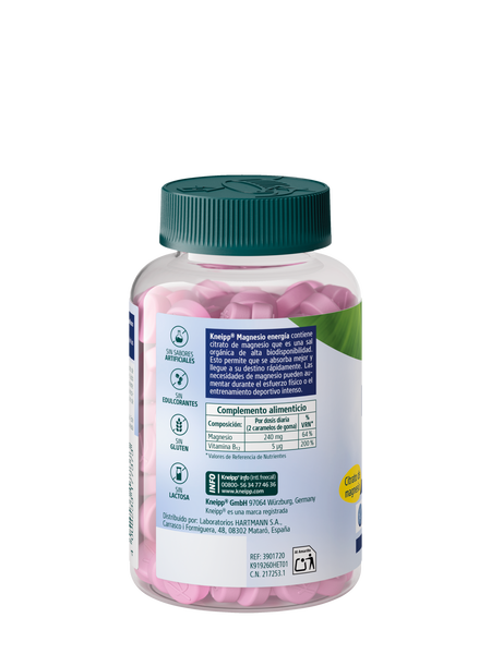 Magnesio Gummies - Vista trasera