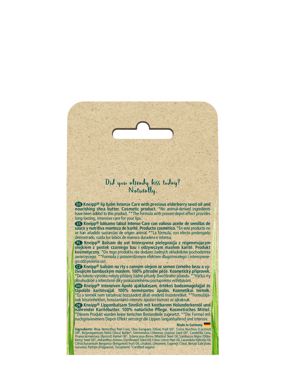 B&aacute;lsamo labial Intensive Care - Vista trasera