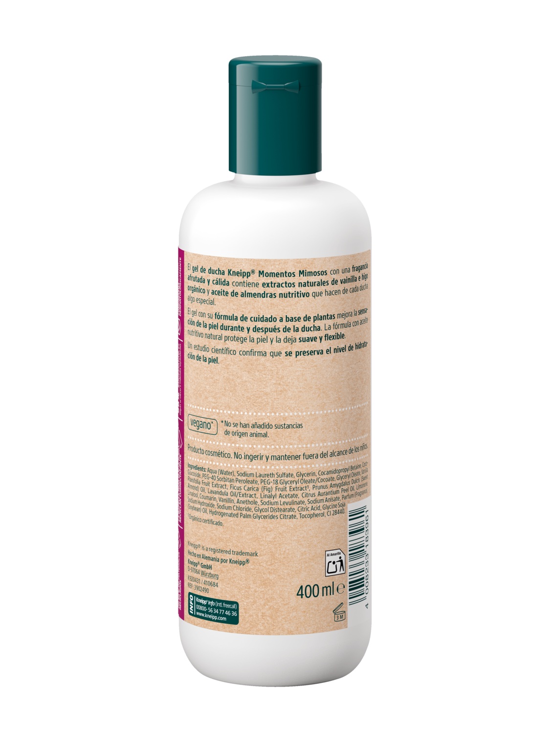 Gel de ducha Momentos Mimosos 400 ml - Vista trasera