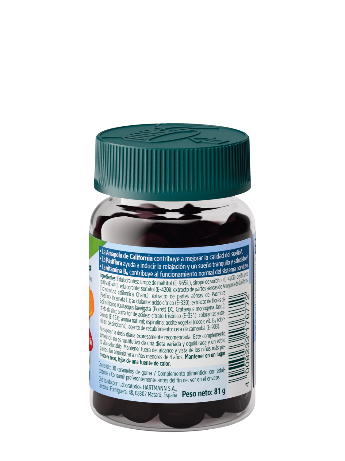 Gummies Ni&ntilde;os Sue&ntilde;o - Vista derecha