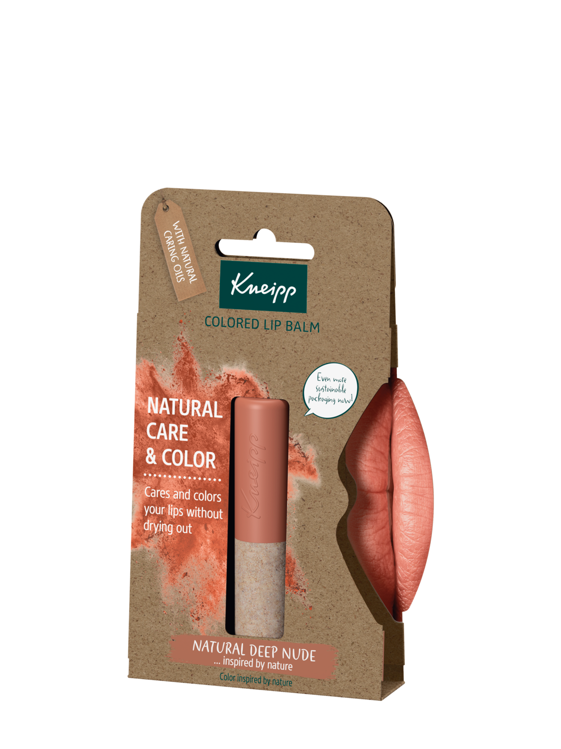 B&aacute;lsamo labial con color nude - Vista derecha