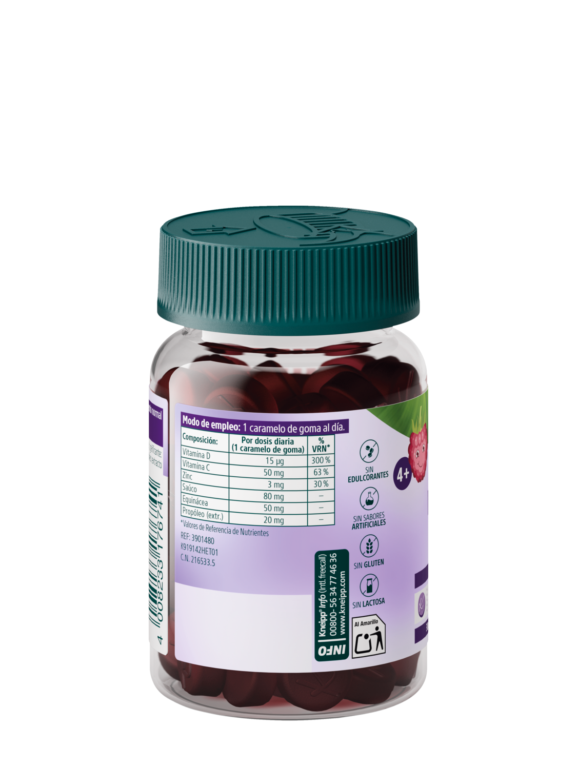 Gummies Ni&ntilde;os Inmunidad  - Vista trasera