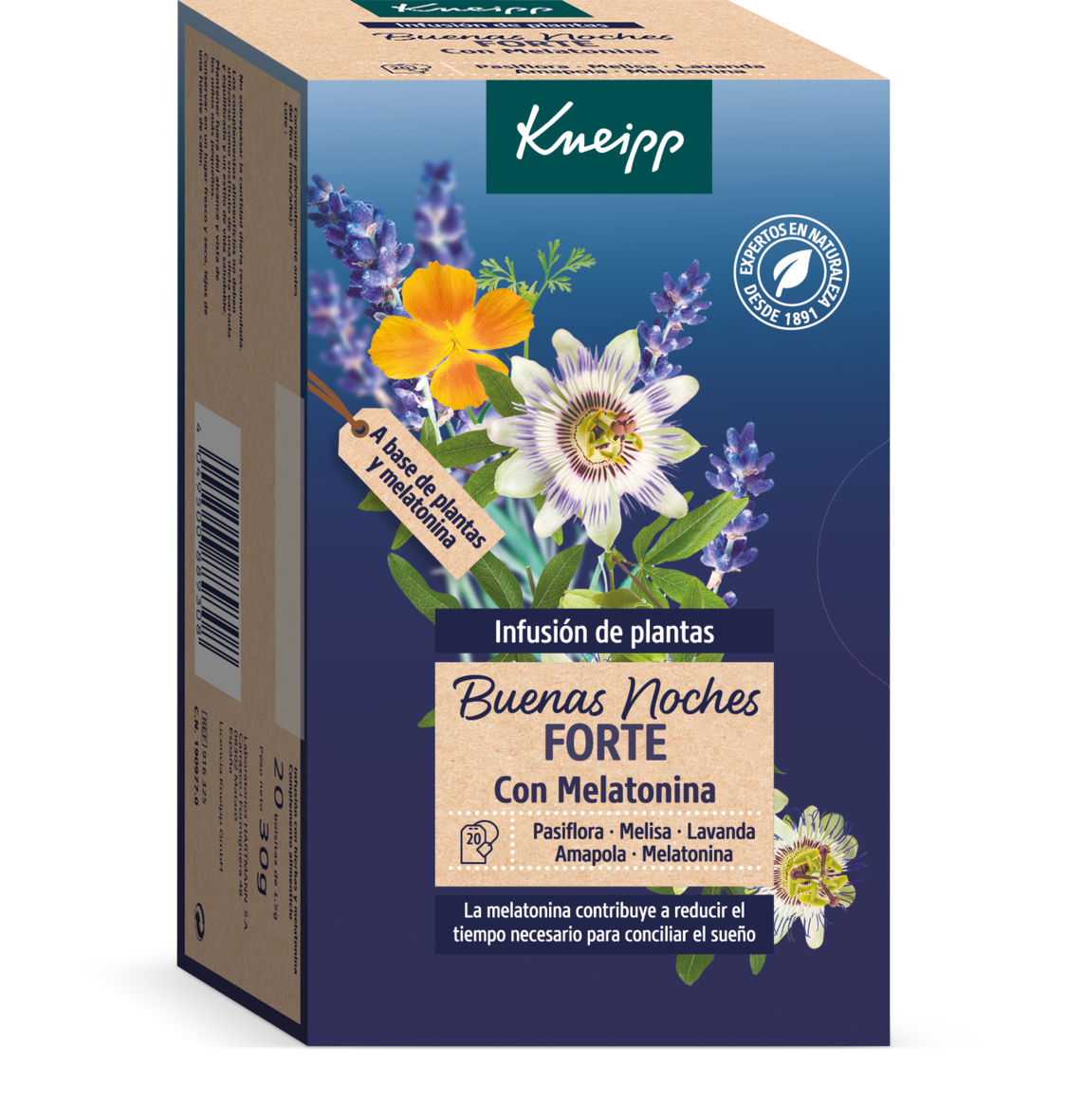 Kneipp&reg; Infusi&oacute;n Buenas Noches Forte + Melatonina - Vista frontal