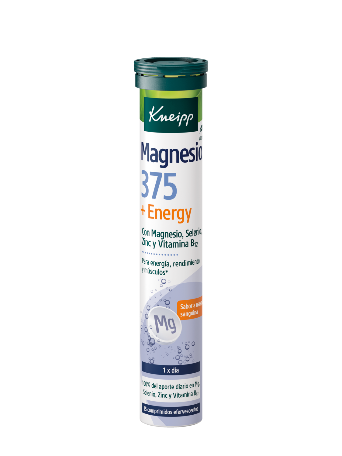 Magnesio 375 + Energy - Vista frontal
