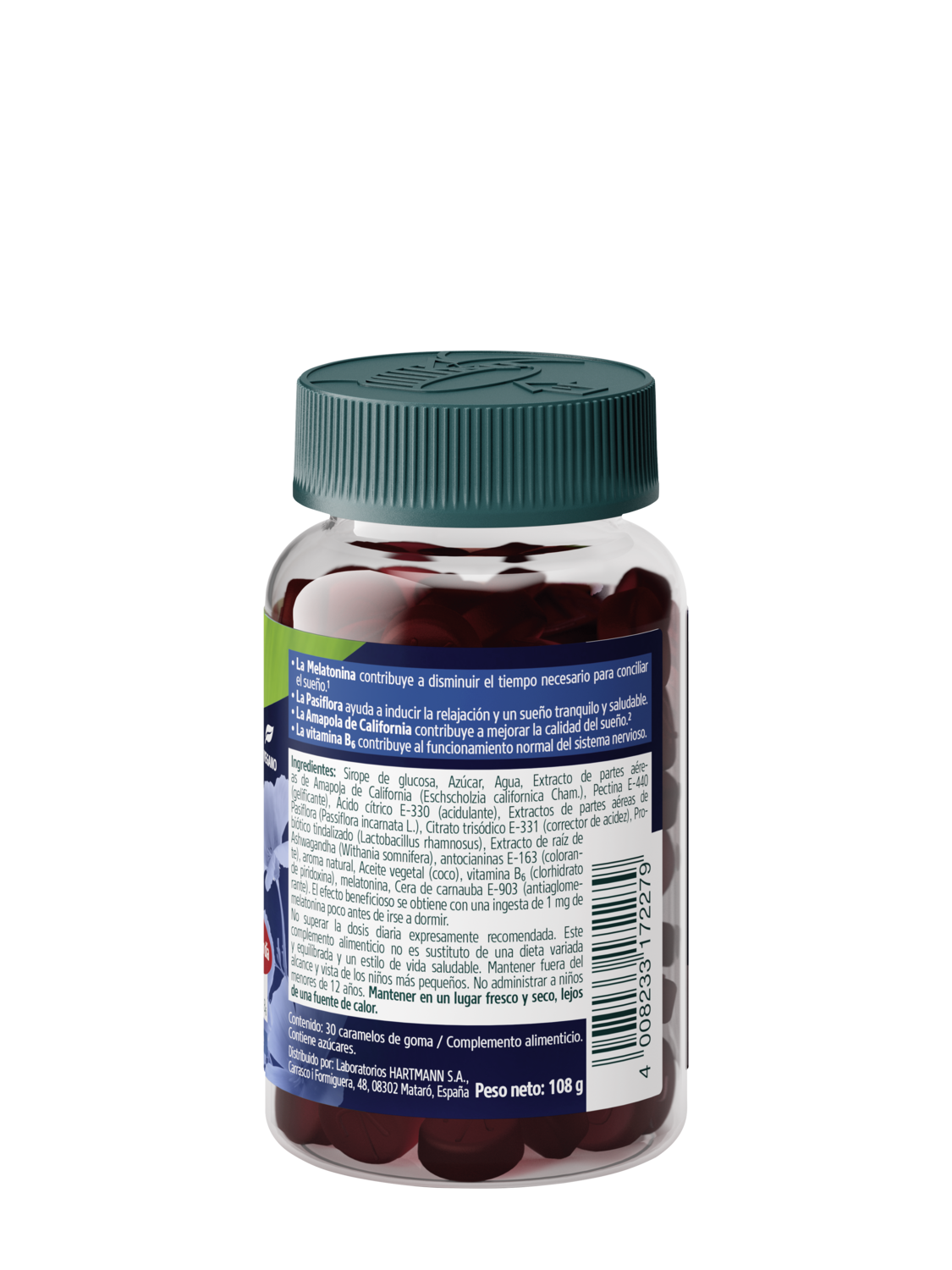 Gummies Sue&ntilde;o con probi&oacute;tico - Vista derecha