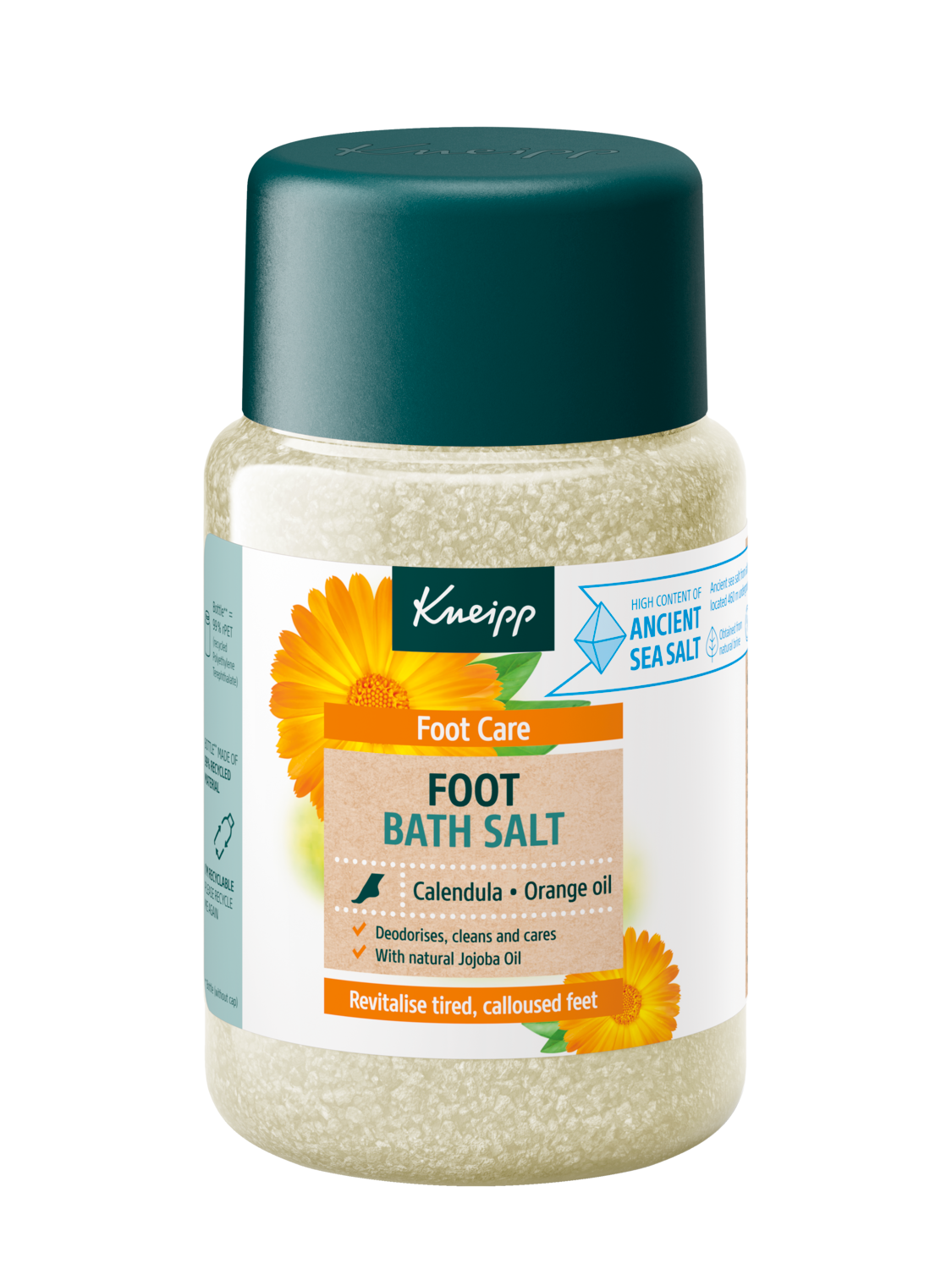 Sales de ba&ntilde;o para pies - Vista frontal