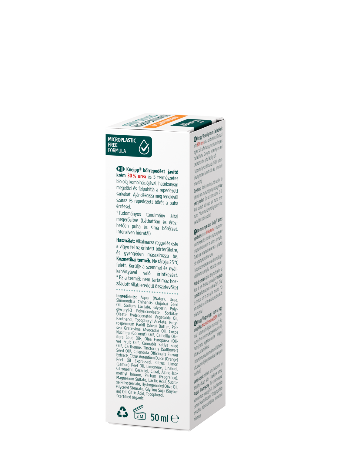 Crema talones agrietados - Vista izquierda