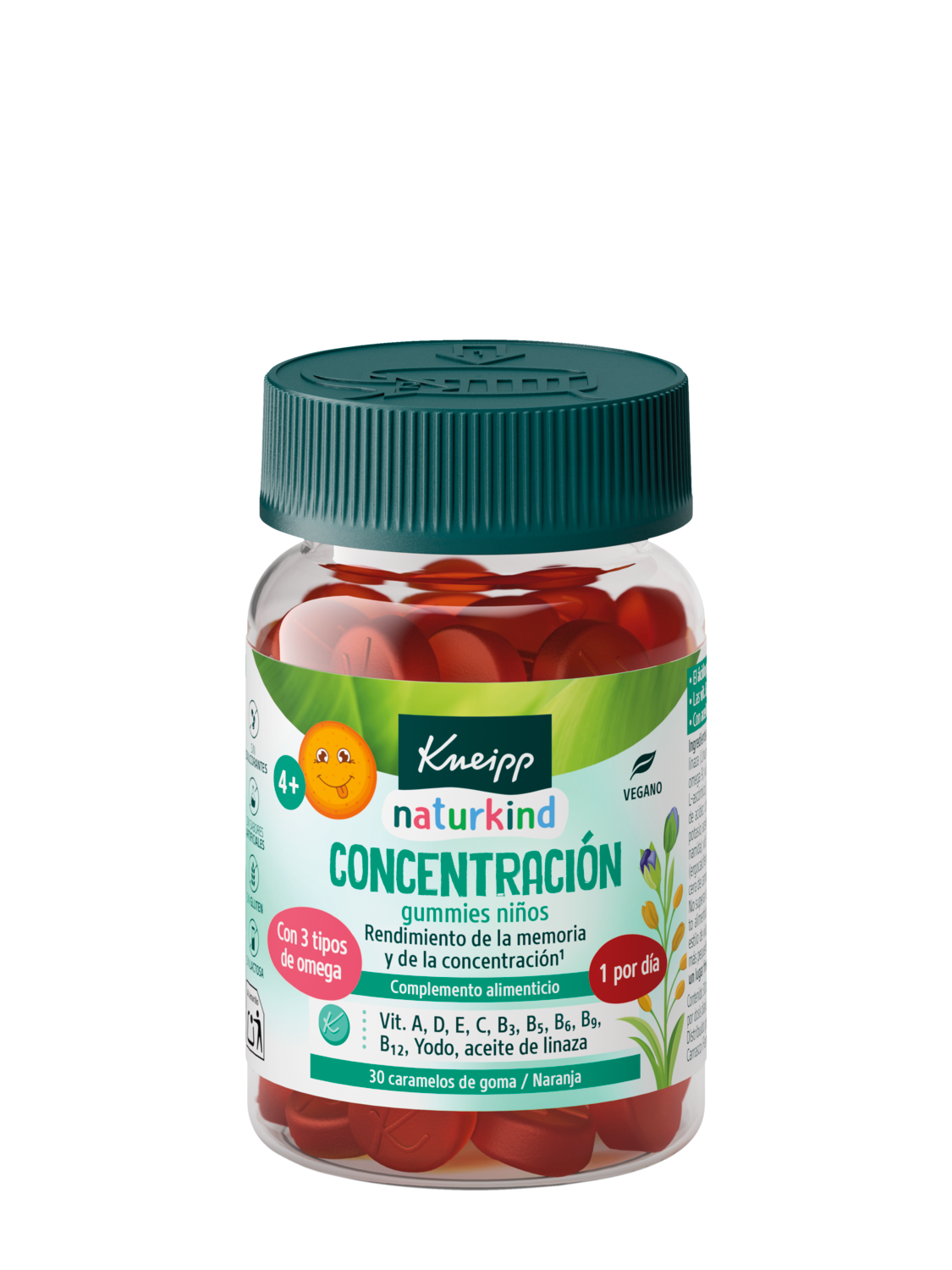 Gummies Ni&ntilde;os Concentraci&oacute;n  - Vista frontal