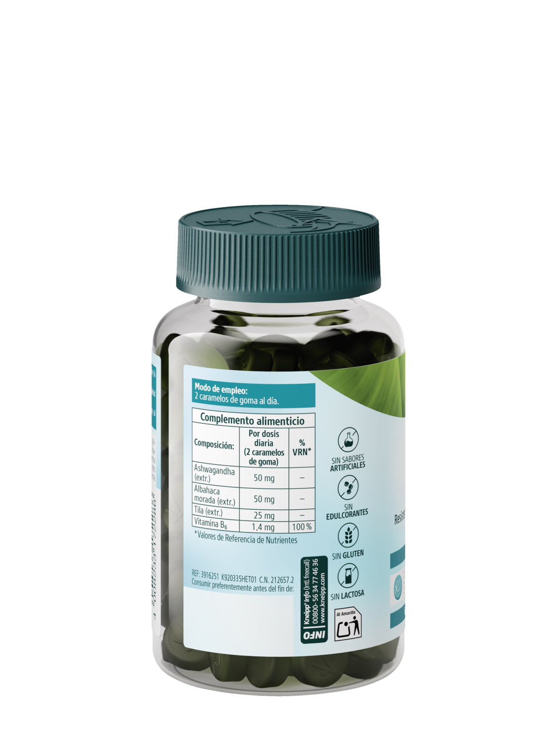 Estr&eacute;s Gummies - Vista trasera