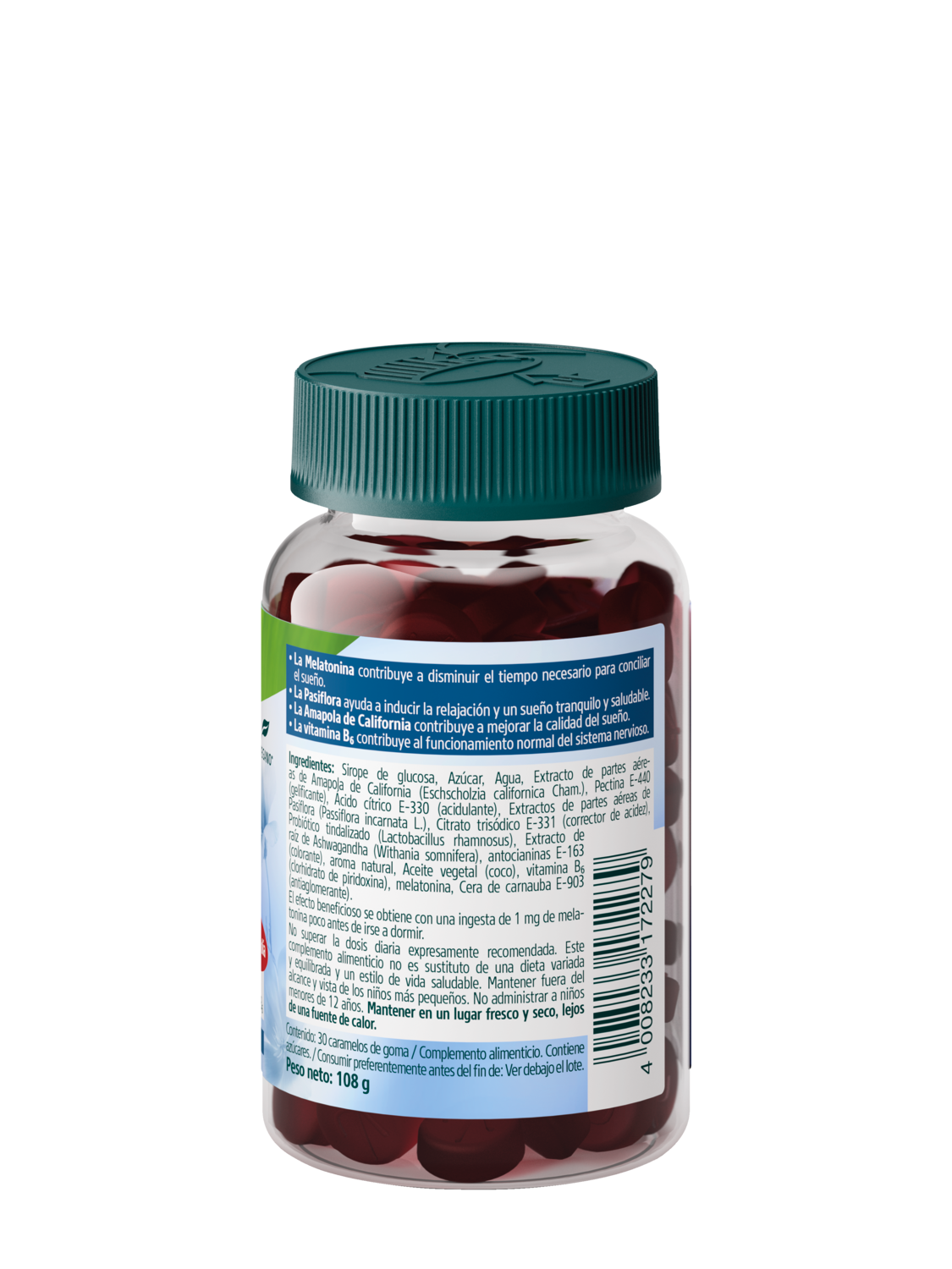 Gummies Sue&ntilde;o con probi&oacute;tico - Vista derecha