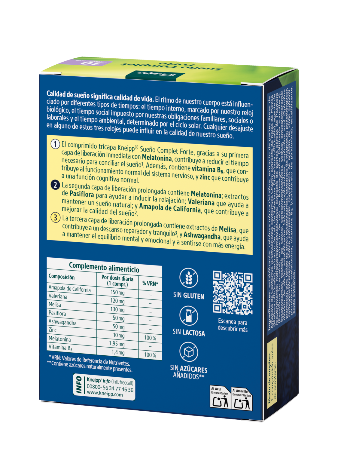 Kneipp&reg; Sue&ntilde;o Complet Forte 30u. - Vista trasera