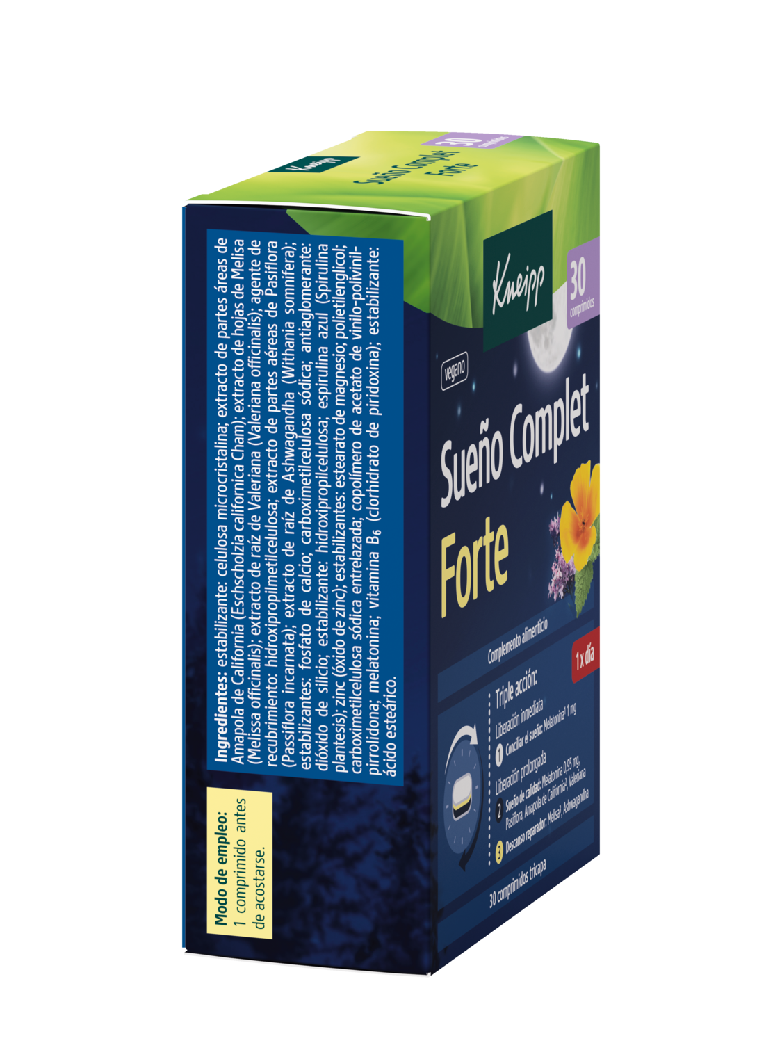 Kneipp&reg; Sue&ntilde;o Complet Forte 30u. - Vista derecha