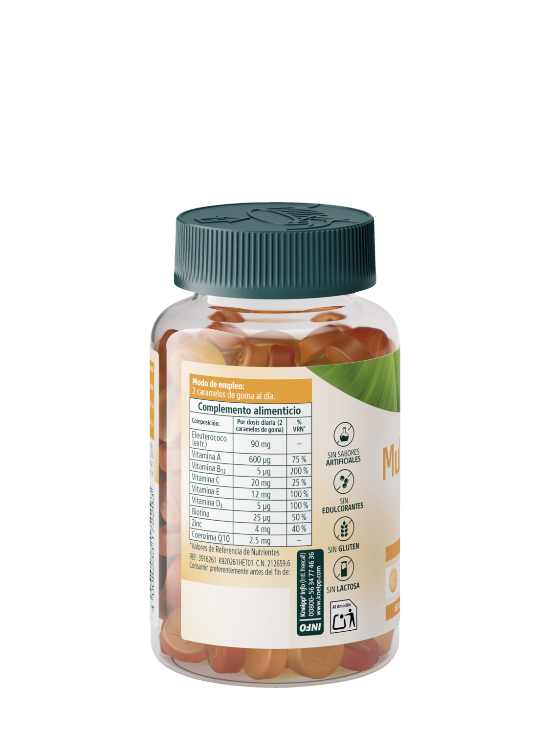 Multivitaminas Gummies - Vista trasera
