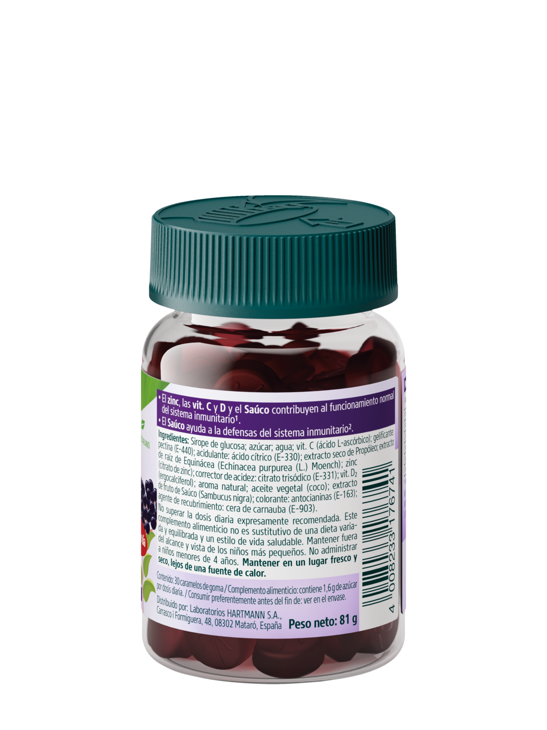 Gummies Ni&ntilde;os Inmunidad  - Vista derecha