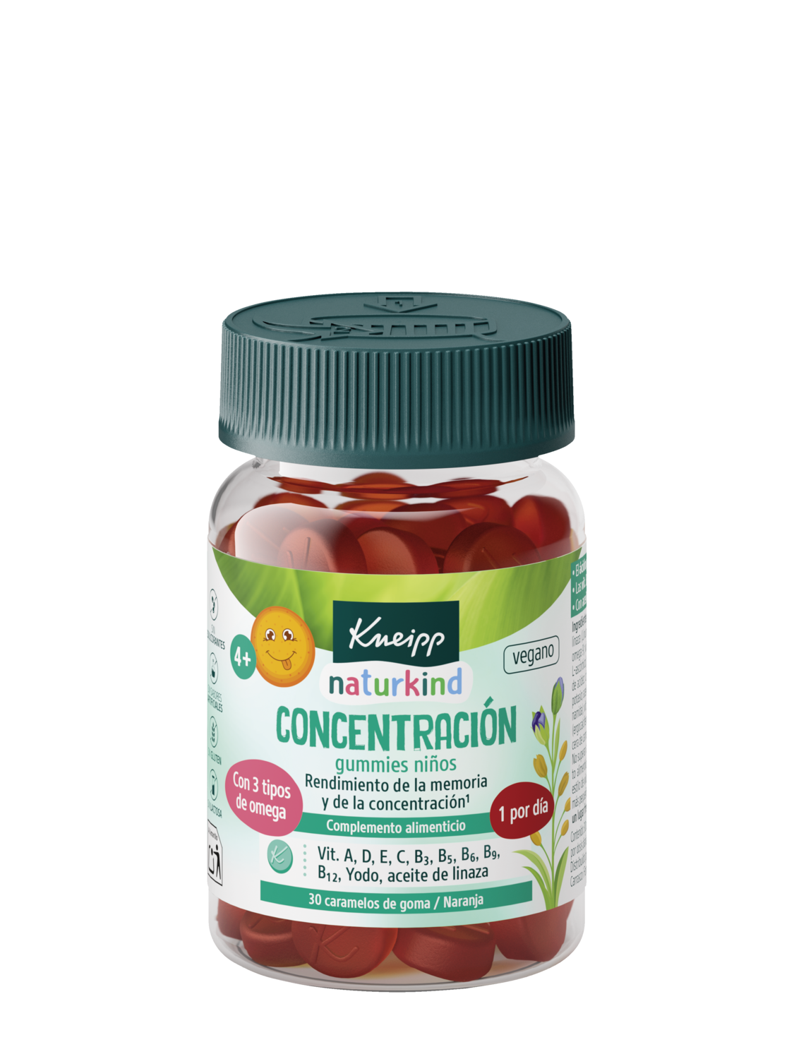 Gummies Ni&ntilde;os Concentraci&oacute;n  - Vista frontal