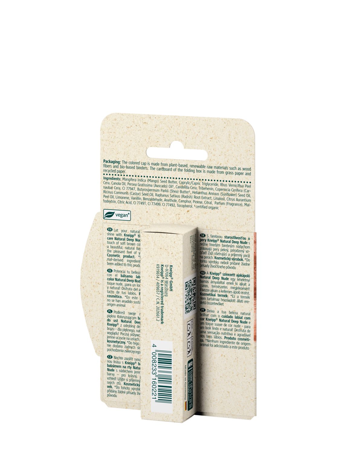 B&aacute;lsamo labial con color nude - Vista trasera