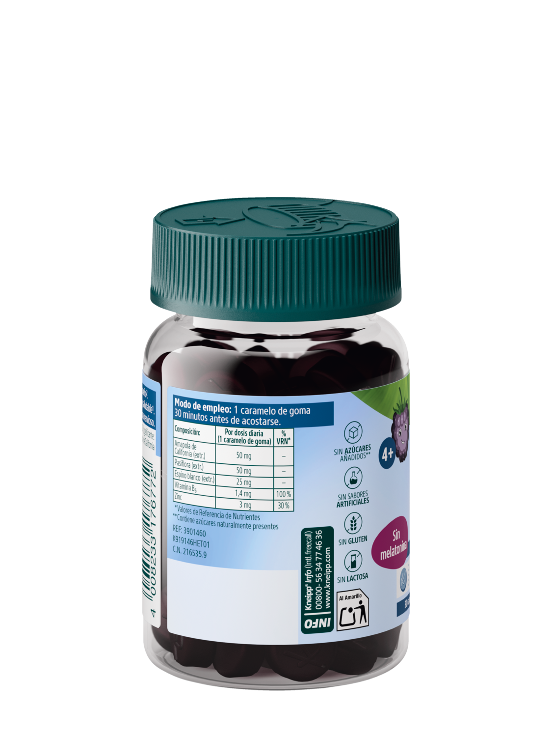 Gummies Ni&ntilde;os Sue&ntilde;o - Vista trasera