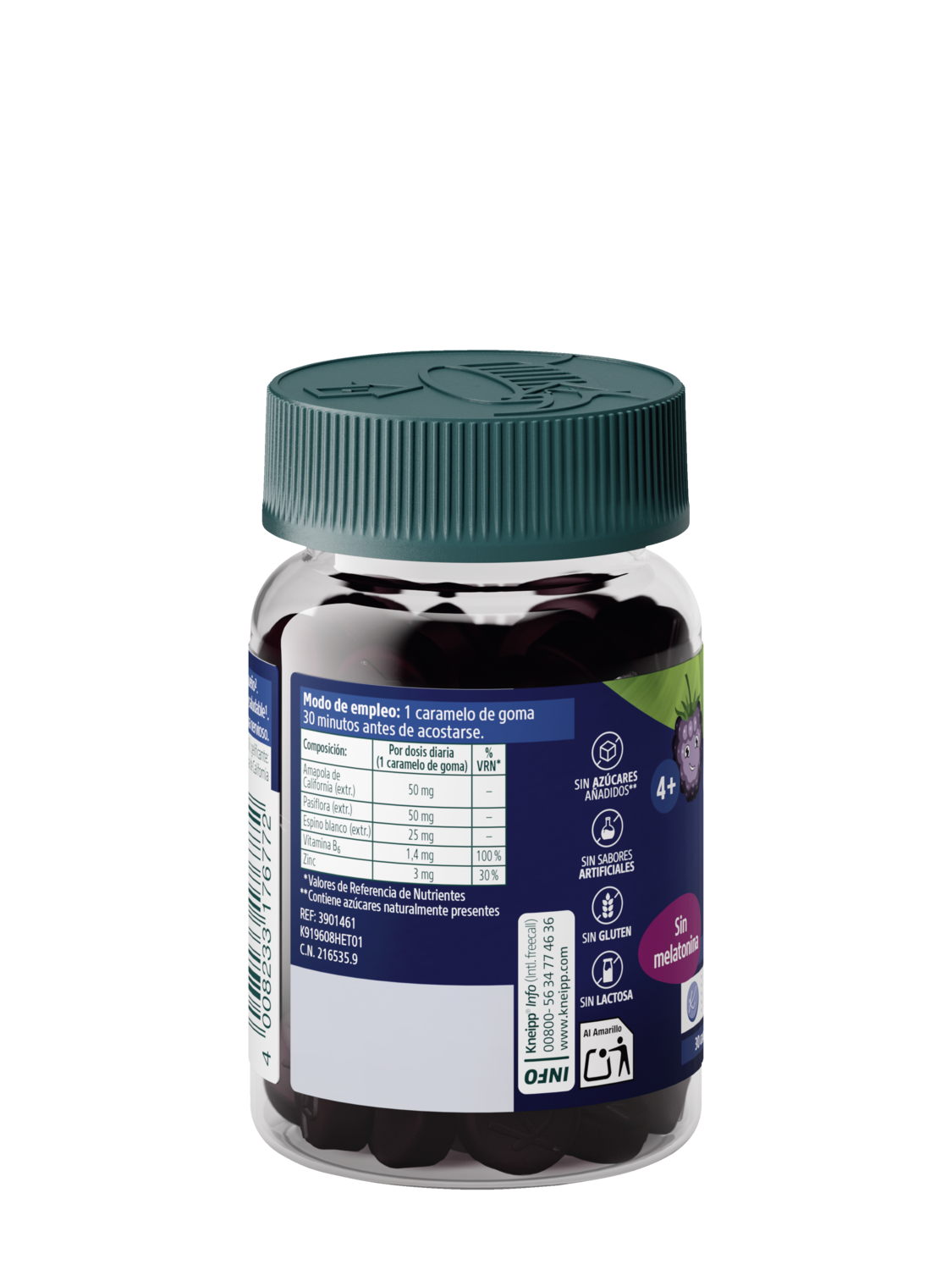 Gummies Ni&ntilde;os Sue&ntilde;o - Vista trasera