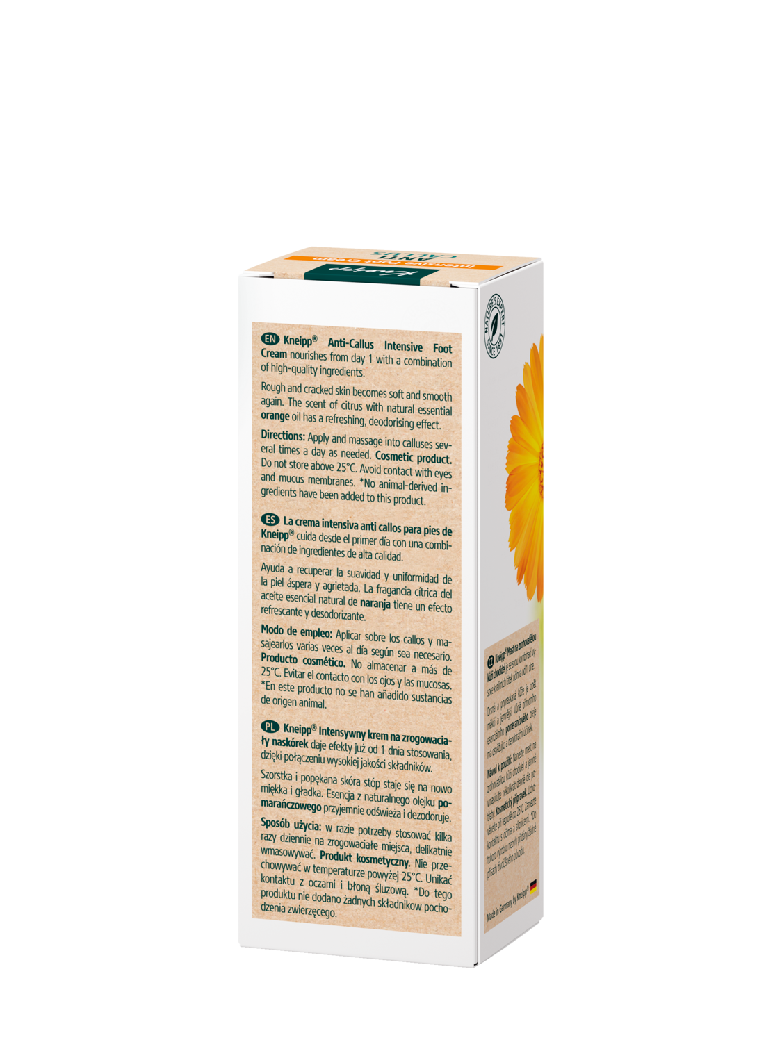 Crema anti callos - Vista trasera