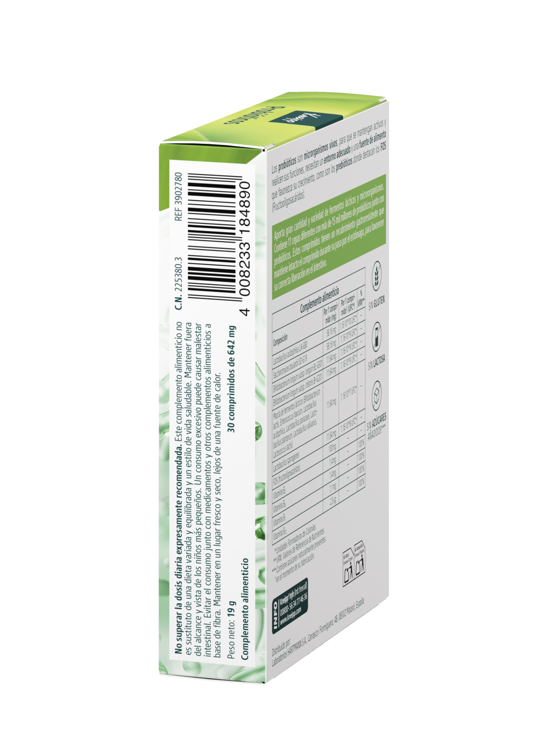 Kneipp Probi&oacute;ticos - Vista izquierda