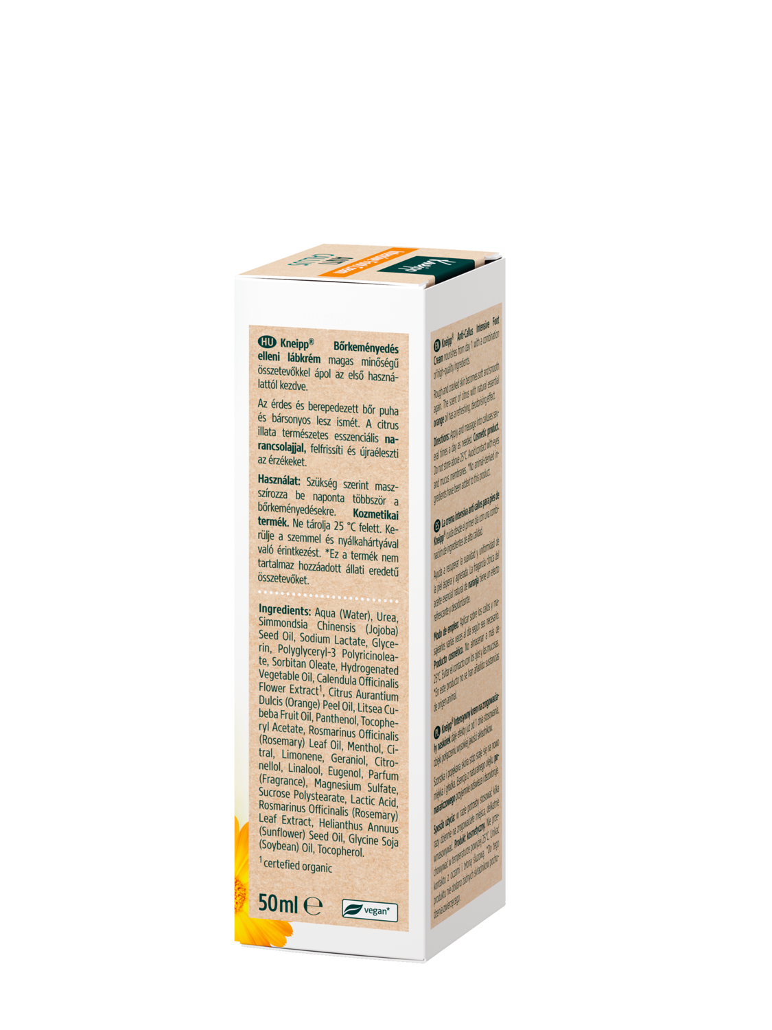 Crema anti callos - Vista izquierda