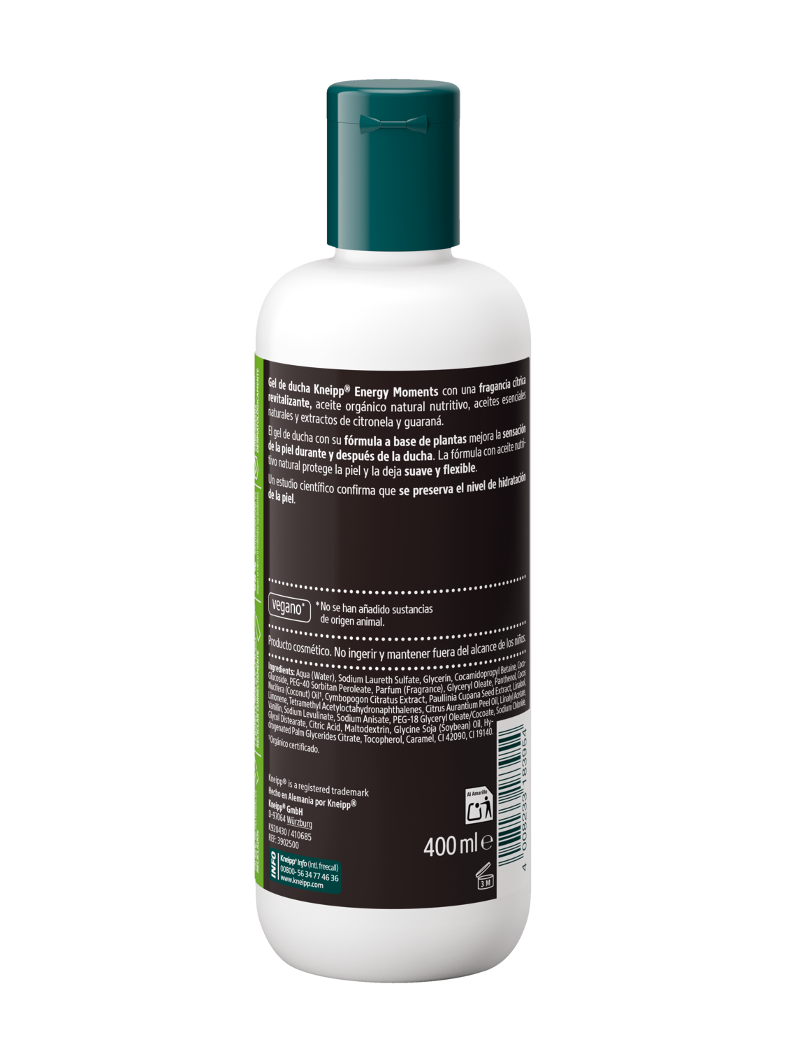 Gel de ducha Energy Moments 400 ml - Vista trasera